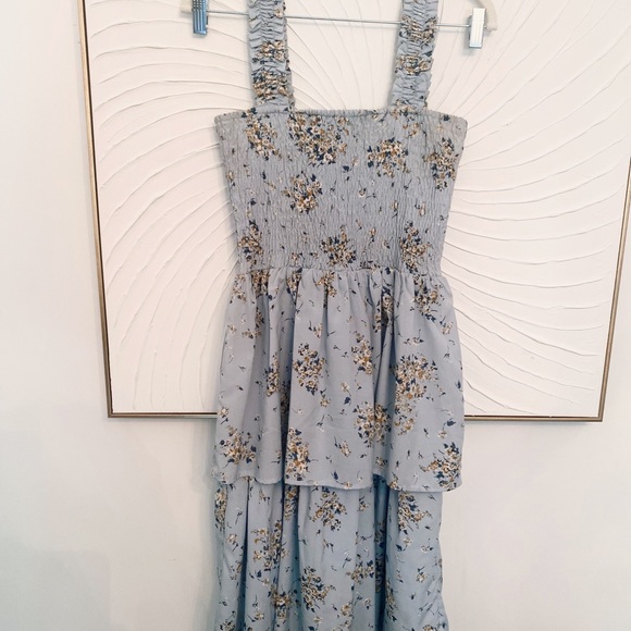 Floral Ruffled Maxi Dress - Picture 3 of 4